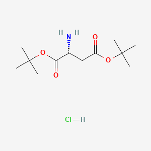 molecular formula C12H24ClNO4 B613122 (R)-Di-tert-butyl 2-aminosuccinate hydrochloride CAS No. 135904-71-1