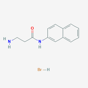 molecular formula C13H15BrN2O B613133 Beta-alanine beta-naphthylamide hydrobromide CAS No. 201985-01-5