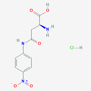 molecular formula C10H12ClN3O5 B613138 L-天冬氨酸 β-4-硝基苯胺盐酸盐 CAS No. 201732-79-8