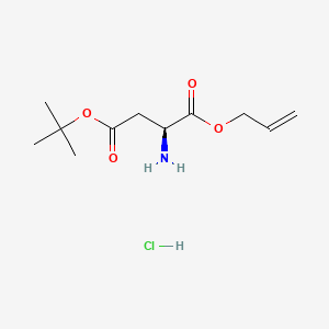 molecular formula C11H20ClNO4 B613139 Aspartic acid(otbu)-allyl ester hcl CAS No. 218938-66-0
