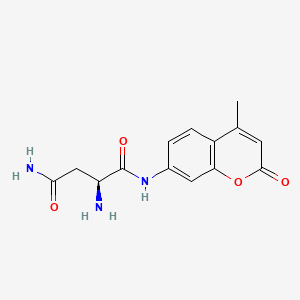 molecular formula C14H15N3O4 B613140 (2S)-2-氨基-N-(4-甲基-2-氧代色满-7-基)丁二酰胺 CAS No. 115047-89-7