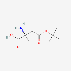 molecular formula C9H17NO4 B613156 (S)-2-Amino-4-(tert-butoxy)-2-methyl-4-oxobutanoic acid CAS No. 1217977-71-3