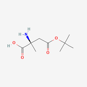 molecular formula C9H17NO4 B613162 (R)-alpha-Methylaspartic acid-4-(tert-butyl) ester CAS No. 1231709-25-3
