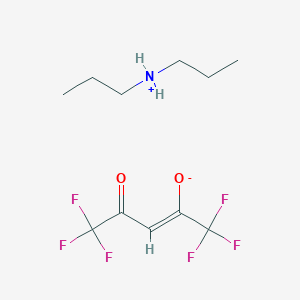 molecular formula C11H17F6NO2 B6131675 dipropylazanium;(Z)-1,1,1,5,5,5-hexafluoro-4-oxopent-2-en-2-olate 