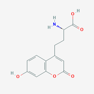 molecular formula C13H13NO5 B613169 (S)-2-Amino-4-(7-hydroxy-2-oxo-2H-chromen-4-YL)butanoic acid CAS No. 905442-42-4