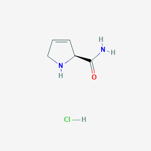 molecular formula C5H9ClN2O B613172 3,4-Dehydro-L-proline amide hydrochloride CAS No. 64869-59-6