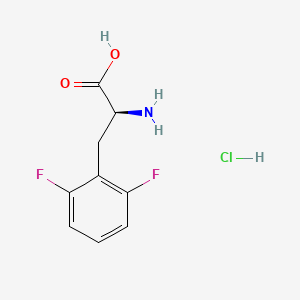 molecular formula C9H10ClF2NO2 B613174 (s)-2-Amino-3-(2,6-difluorophenyl)propanoic acid hydrochloride CAS No. 1217607-63-0