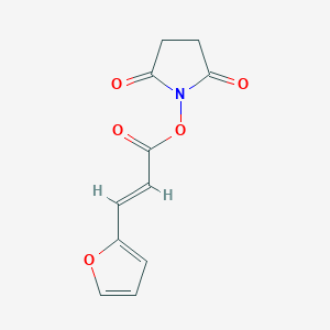 molecular formula C11H9NO5 B613176 (2,5-dioxopyrrolidin-1-yl) (E)-3-(furan-2-yl)prop-2-enoate CAS No. 56186-54-0