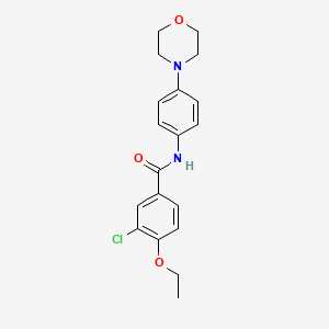 molecular formula C19H21ClN2O3 B6131791 3-chloro-4-ethoxy-N-[4-(morpholin-4-yl)phenyl]benzamide 
