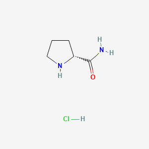 molecular formula C5H11ClN2O B613189 (R)-Pyrrolidine-2-carboxamide hydrochloride CAS No. 50894-62-7