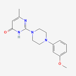 molecular formula C16H20N4O2 B6131957 2-[4-(3-methoxyphenyl)piperazin-1-yl]-6-methylpyrimidin-4(3H)-one 