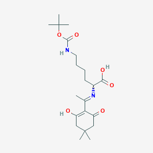 B613205 (R)-6-((tert-Butoxycarbonyl)amino)-2-((1-(4,4-dimethyl-2,6-dioxocyclohexylidene)ethyl)amino)hexanoic acid CAS No. 1272754-98-9