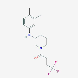molecular formula C17H23F3N2O B6132266 N-(3,4-dimethylphenyl)-1-(4,4,4-trifluorobutanoyl)-3-piperidinamine 