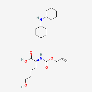 molecular formula C10H17NO5*C12H23N B613241 N-cyclohexylcyclohexanamine;(2S)-6-hydroxy-2-(prop-2-enoxycarbonylamino)hexanoic acid CAS No. 1263045-06-2