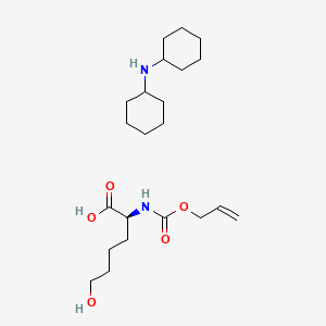 molecular formula C10H17NO5*C12H23N B613241 Aloc-L-nle(6-OH)-OH dcha CAS No. 1263045-06-2