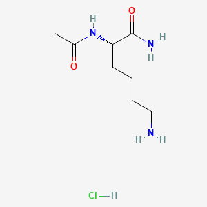 molecular formula C8H18ClN3O2 B613247 (S)-2-Acetamido-6-aminohexanamide hydrochloride CAS No. 104584-11-4