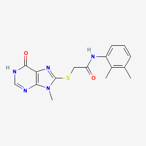 molecular formula C16H17N5O2S B6132614 N-(2,3-dimethylphenyl)-2-[(9-methyl-6-oxo-6,9-dihydro-1H-purin-8-yl)sulfanyl]acetamide 