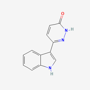 molecular formula C12H9N3O B6132725 6-(1H-indol-3-yl)pyridazin-3(2H)-one 