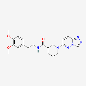 molecular formula C21H26N6O3 B6132866 N-[2-(3,4-dimethoxyphenyl)ethyl]-1-([1,2,4]triazolo[4,3-b]pyridazin-6-yl)piperidine-3-carboxamide 