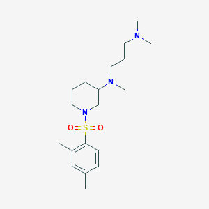 molecular formula C19H33N3O2S B6132886 N'-[1-(2,4-dimethylphenyl)sulfonylpiperidin-3-yl]-N,N,N'-trimethylpropane-1,3-diamine 