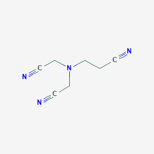 molecular formula C7H8N4 B061329 3-[Bis(cyanomethyl)amino]propanenitrile CAS No. 172903-30-9