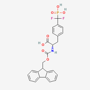 molecular formula C25H22F2NO7P B613307 Fmoc-Phe(CF2PO3)-OH 