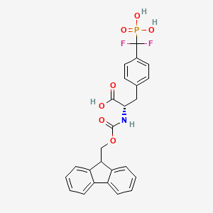 molecular formula C25H22F2NO7P B613307 N-alfa-FMoc-4-(phosphonodifluoromethyl)-L-phenylalanine CAS No. 160751-44-0