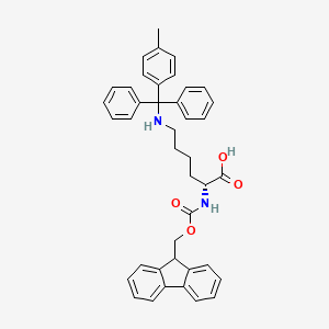 molecular formula C41H40N2O4 B613326 (R)-2-((((9H-芴-9-基)甲氧羰基)氨基)-6-((二苯基(对甲苯基)甲基)氨基)己酸 CAS No. 198544-94-4