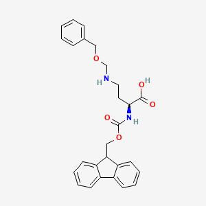 molecular formula C27H28N2O5 B613327 (S)-2-((((9H-芴-9-基)甲氧羰基)氨基)-4-(((苄氧基)甲基)氨基)丁酸 CAS No. 252049-08-4