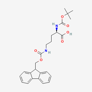 (R)-5-((((9H-Fluoren-9-yl)methoxy)carbonyl)amino)-2-((tert-butoxycarbonyl)amino)pentanoic acid