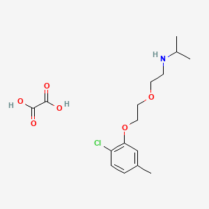 molecular formula C16H24ClNO6 B6133377 N-[2-[2-(2-chloro-5-methylphenoxy)ethoxy]ethyl]propan-2-amine;oxalic acid 