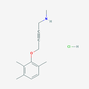 molecular formula C14H20ClNO B6133381 N-methyl-4-(2,3,6-trimethylphenoxy)but-2-yn-1-amine;hydrochloride 