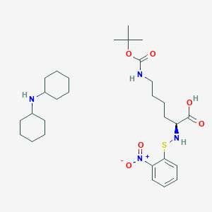 molecular formula C29H48N4O6S B613347 N-alpha-(2-Nitrophenylsulfenyl)-N-epsilon-(t-butoxycarbonyl)-L-lysine dicyclohexylammonium salt CAS No. 2896-69-7