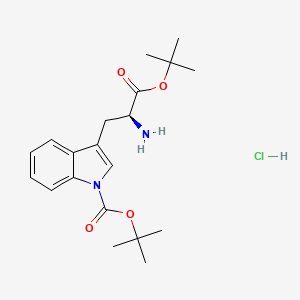 molecular formula C20H29ClN2O4 B613350 H-Trp(boc)-otbu hcl CAS No. 218938-67-1