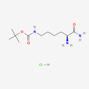 molecular formula C11H23N3O3 · HCl B613353 H-Lys(boc)-NH2 hcl CAS No. 112803-72-2