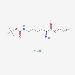 molecular formula C14H27ClN2O4 B613358 H-D-Lys(boc)-oall hcl CAS No. 218962-73-3
