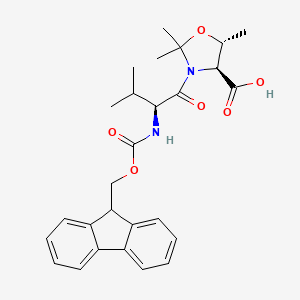 molecular formula C27H32N2O6 B613362 Fmoc-Val-Thr(Psi(Me,Me)pro)-OH 