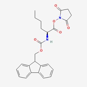 molecular formula C25H26N2O6 B613379 Fmoc-L-正亮氨酸 n-羟基琥珀酰亚胺酯 CAS No. 201026-08-6