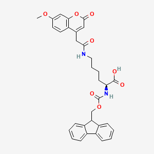 molecular formula C33H32N2O8 B613382 Fmoc-Lys(Mca)-OH CAS No. 386213-32-7