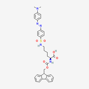 molecular formula C35H37N5O6S B613384 Fmoc-Lys(Dabsyl)-OH CAS No. 185503-97-3