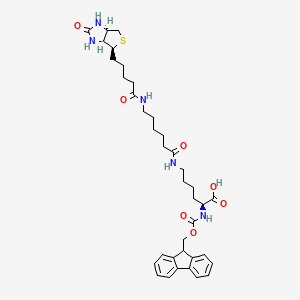 molecular formula C37H49N5O7S B613386 Fmoc-Lys(biotinyl-e-aminocaproyl)-OH CAS No. 160158-05-4