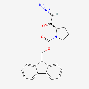 molecular formula C21H19N3O3 B613395 (3s)-3-Fmoc-amino-1-diazo-2-butanone CAS No. 201864-70-2