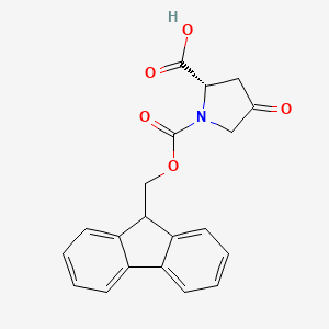 molecular formula C20H17NO5 B613396 Fmoc-L-Pro(4-Keto)-OH CAS No. 223581-83-7