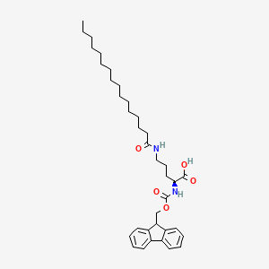 molecular formula C36H52N2O5 B613400 Fmoc-L-Orn(Palm)-OH CAS No. 1301706-41-1