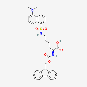 molecular formula C33H35N3O6S B613415 Fmoc-Lys(Dansyl)-OH CAS No. 118584-90-0