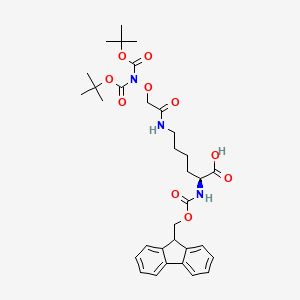 molecular formula C33H43N3O10 B613416 Fmoc-l-lys(boc2-aoa)-oh CAS No. 1008512-23-9