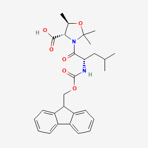 molecular formula C28H34N2O6 B613429 Fmoc-Leu-Thr(Psi(Me,Me)pro)-OH 