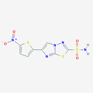 Imidazo(2,1-b)-1,3,4-thiadiazole-2-sulfonamide, 6-(5-nitro-2-thienyl)-