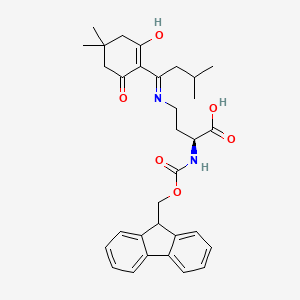 (S)-2-((((9H-Fluoren-9-yl)methoxy)carbonyl)amino)-4-((1-(4,4-dimethyl-2,6-dioxocyclohexylidene)-3-methylbutyl)amino)butanoic acid