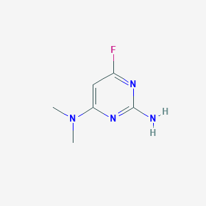 molecular formula C6H9FN4 B061345 6-Fluoro-N4,N4-dimethyl-2,4-pyrimidinediamine CAS No. 165258-70-8
